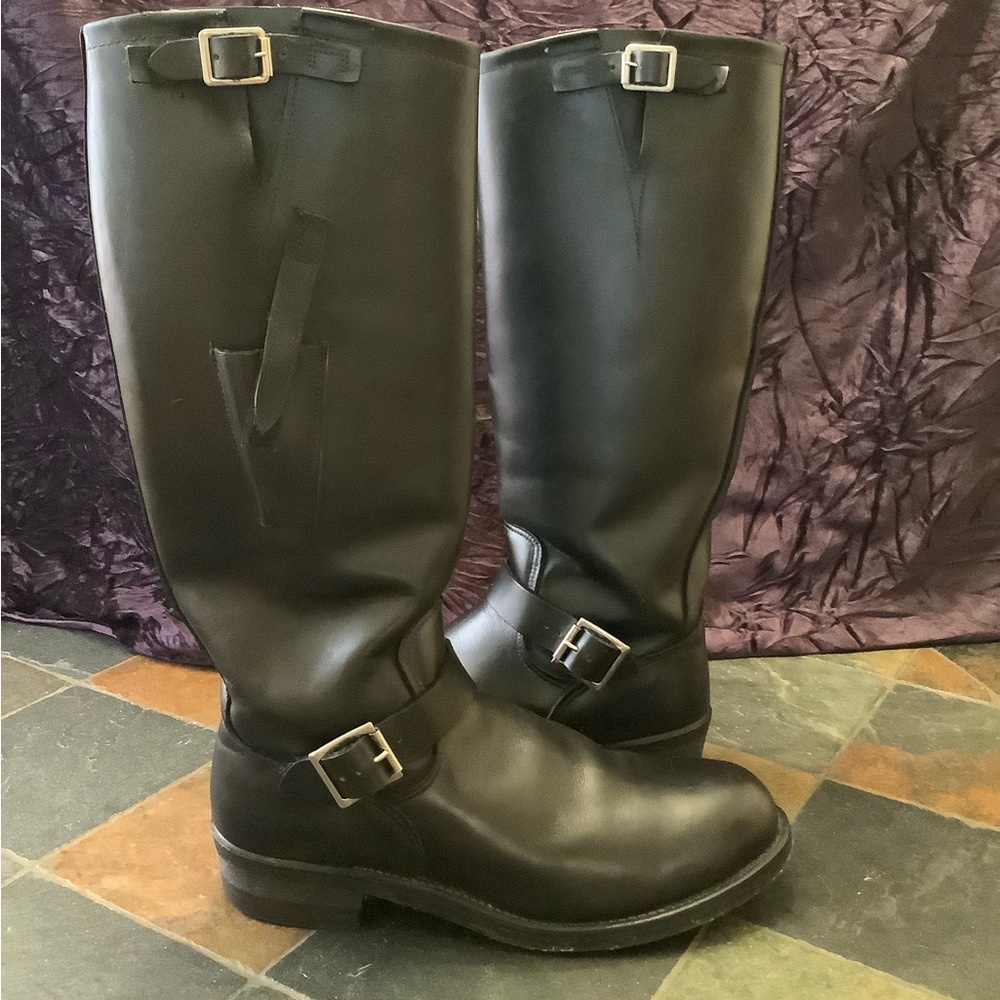 Biker Boots - Engineer Boots Leather by Nasty Feet Easyriders - men’s size 12